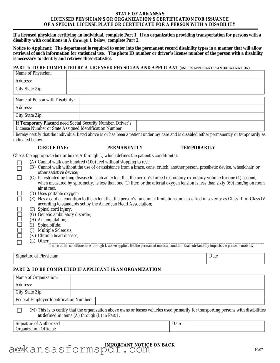Free Arkansas 10 336 Form