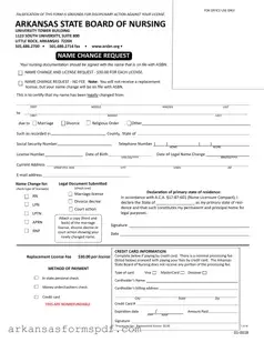 Free Arkansas Name Change Request Form